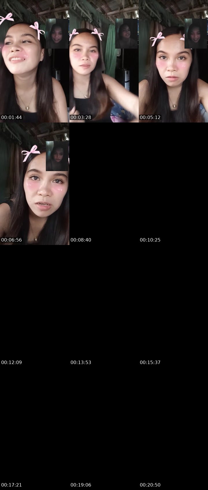 Contact-sheet preview of 👸Gayle🦄's Liveme recording