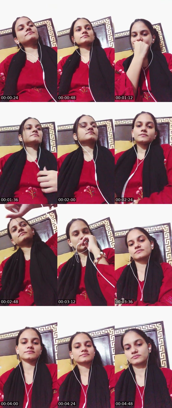 Contact-sheet preview of Kainat rehmat's Liveme recording