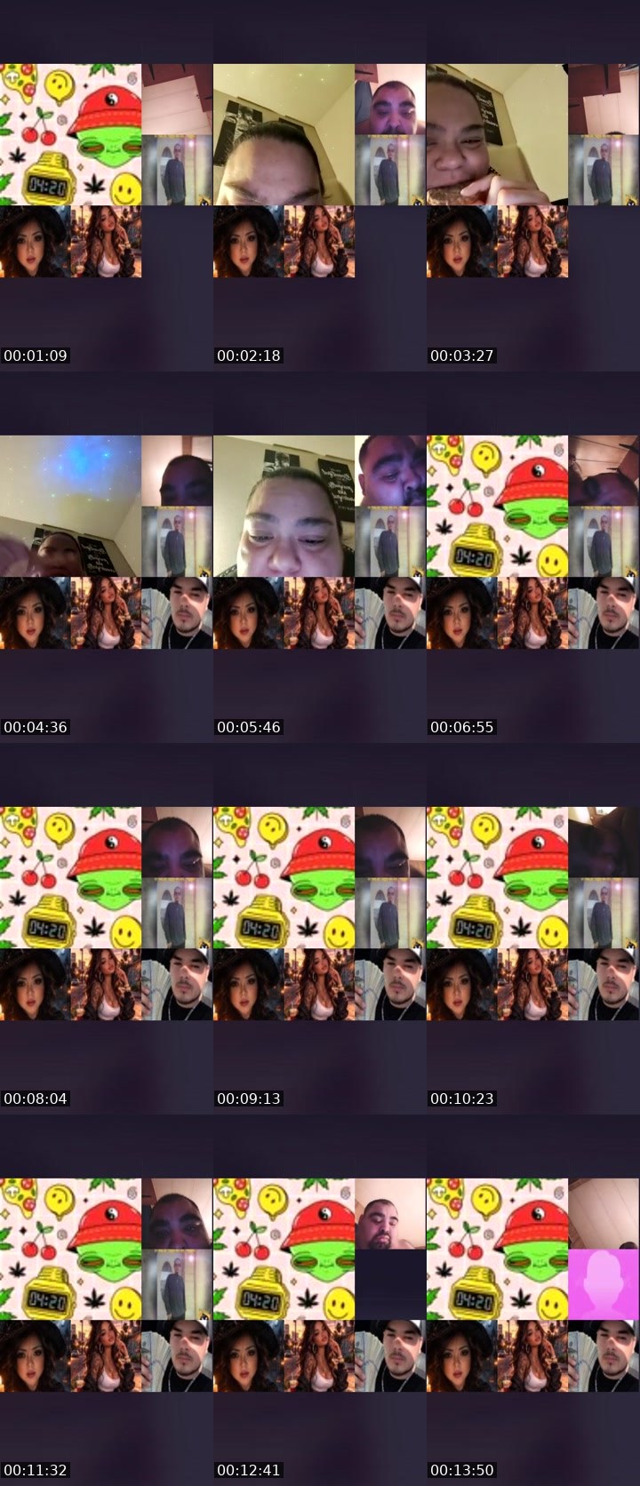 Contact-sheet preview of faith-583829274's Liveme recording