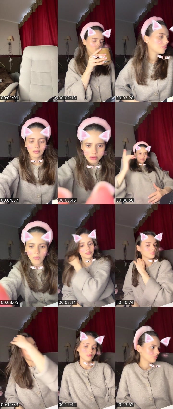Contact-sheet preview of baby 🪐's Liveme recording