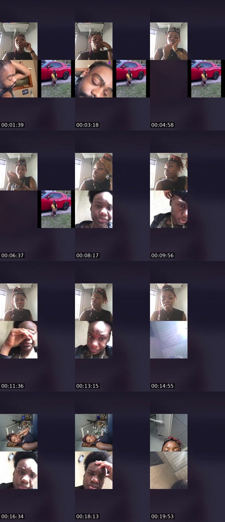 Contact-sheet preview of 💦 themfnunu✨🤍's Liveme recording