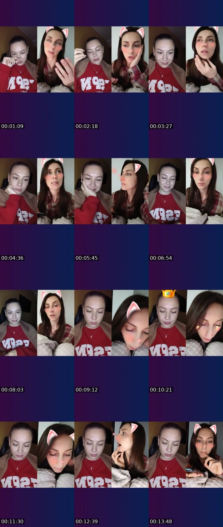 Contact-sheet preview of 🇺🇦ALENA💯's Liveme recording