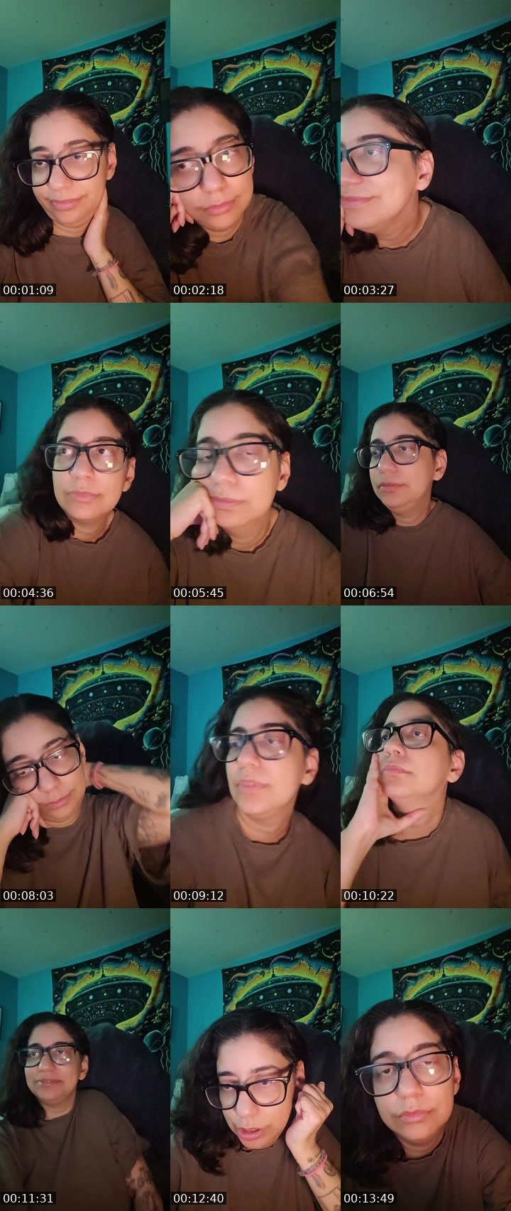 Contact-sheet preview of Manisha🖖👽🖤's Liveme recording