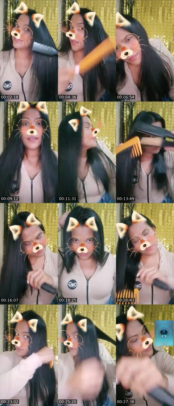Contact-sheet preview of 🫧꧁MARACUCHA꧂'s Liveme recording