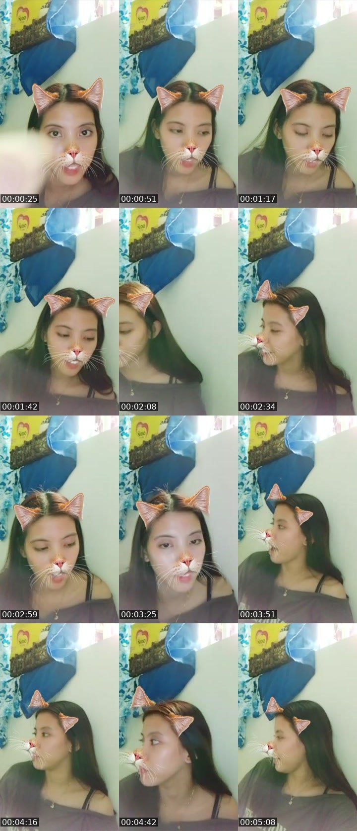 Contact-sheet preview of ☝️❤️SaySay's Liveme recording