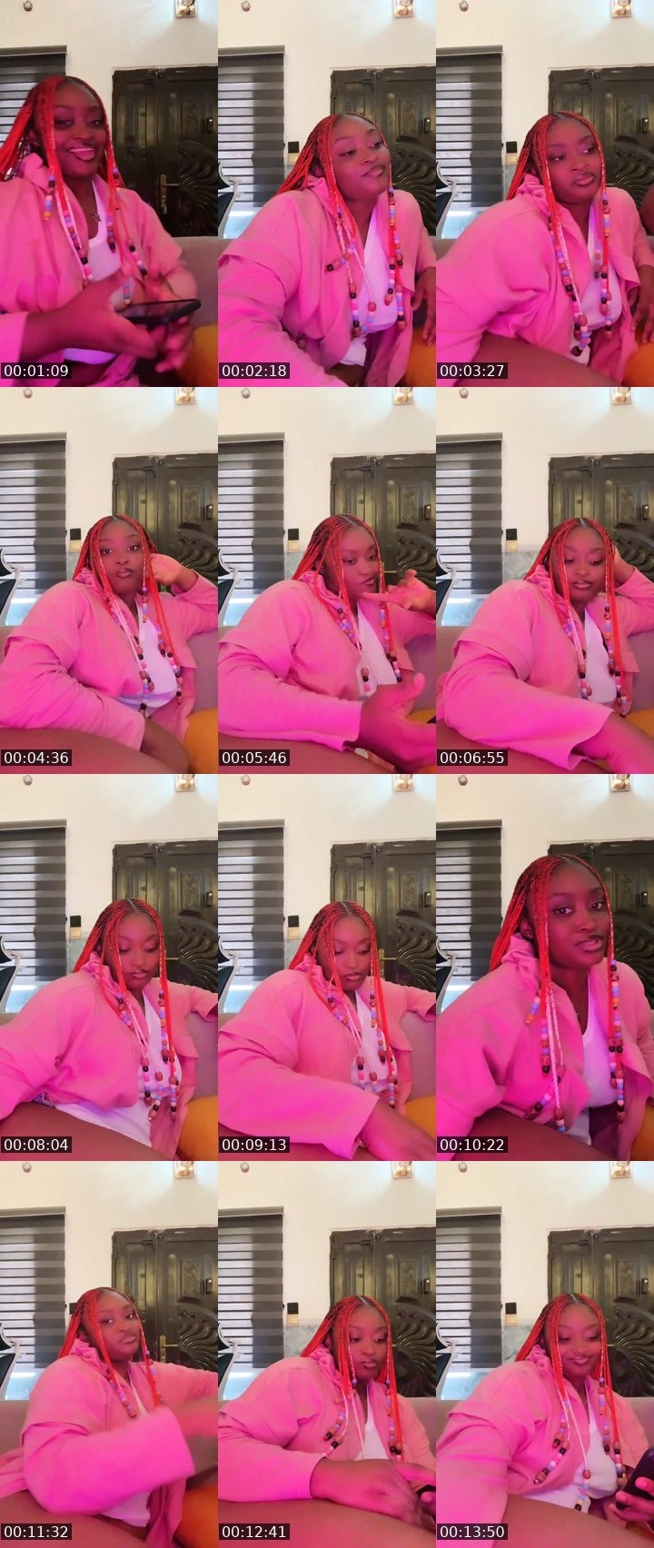 Contact-sheet preview of ✯☞ HAUTIEMAMA🫦🦋's Liveme recording