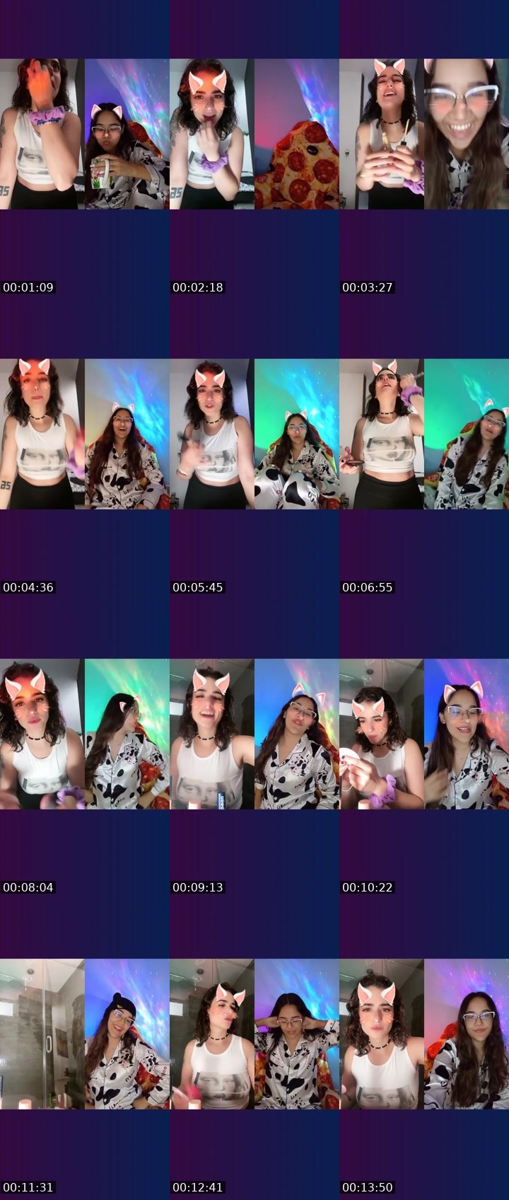 Contact-sheet preview of 💋ROXXX✰Lღ's Liveme recording