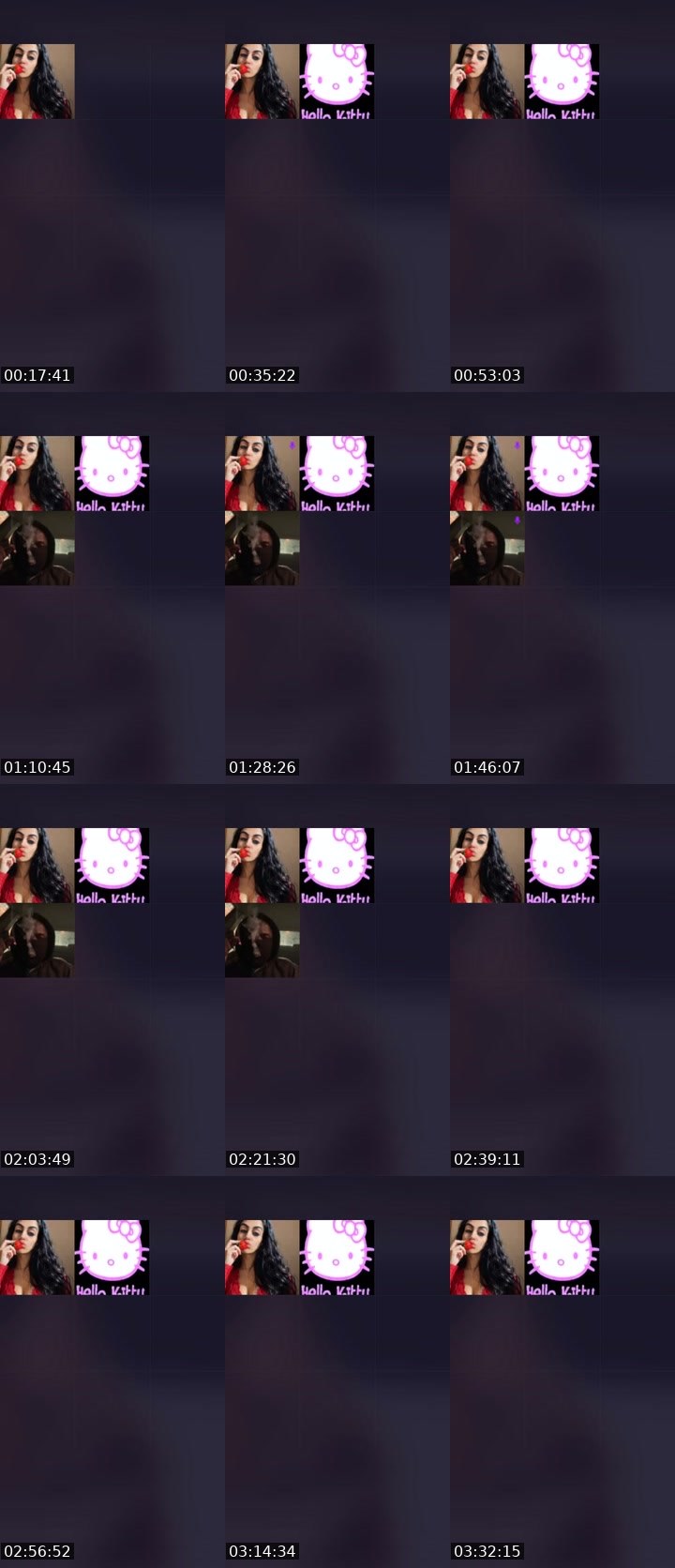 Contact-sheet preview of 𝐌𝐘𝐒𝐓𝐄𝐑𝐘 🐝's Liveme recording
