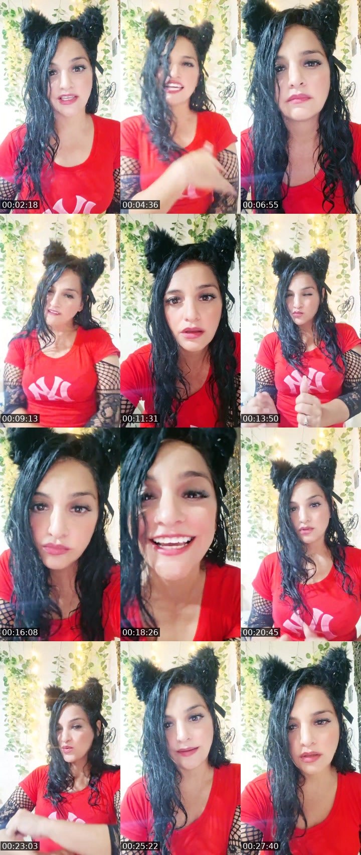 Contact-sheet preview of NiNa😊's Liveme recording