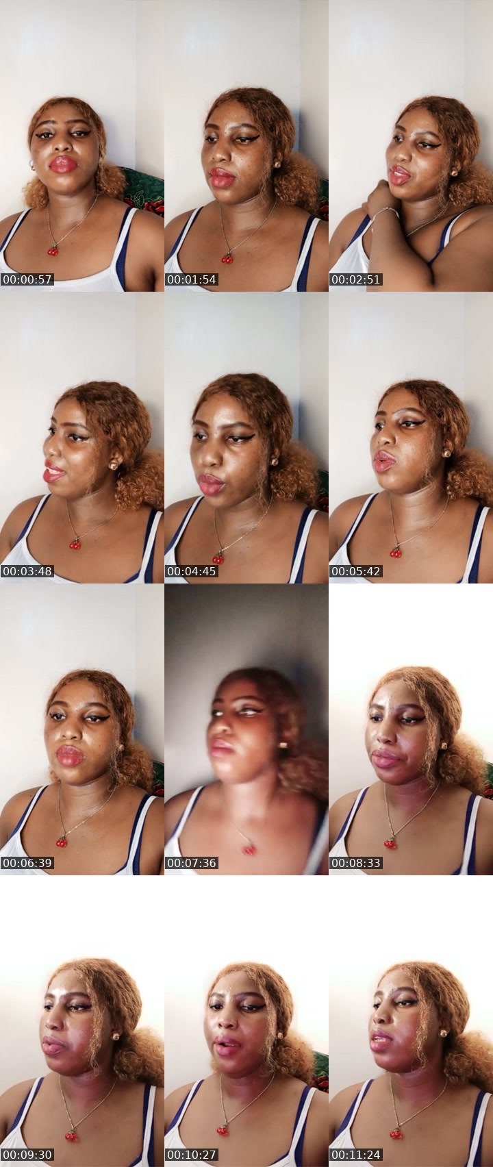 Contact-sheet preview of Caramel 🏦's Liveme recording