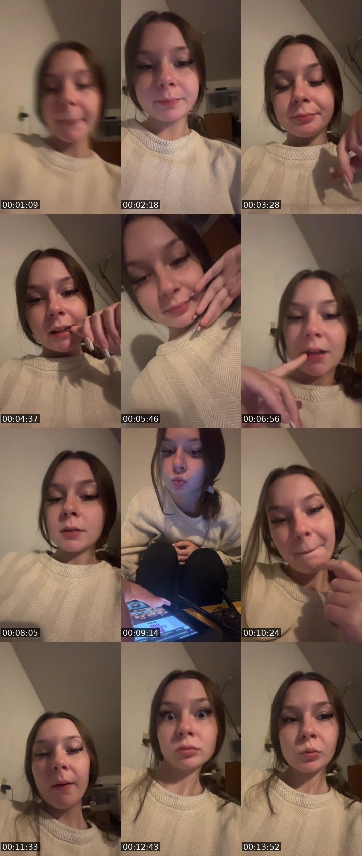 Contact-sheet preview of itsphoebe's Liveme recording
