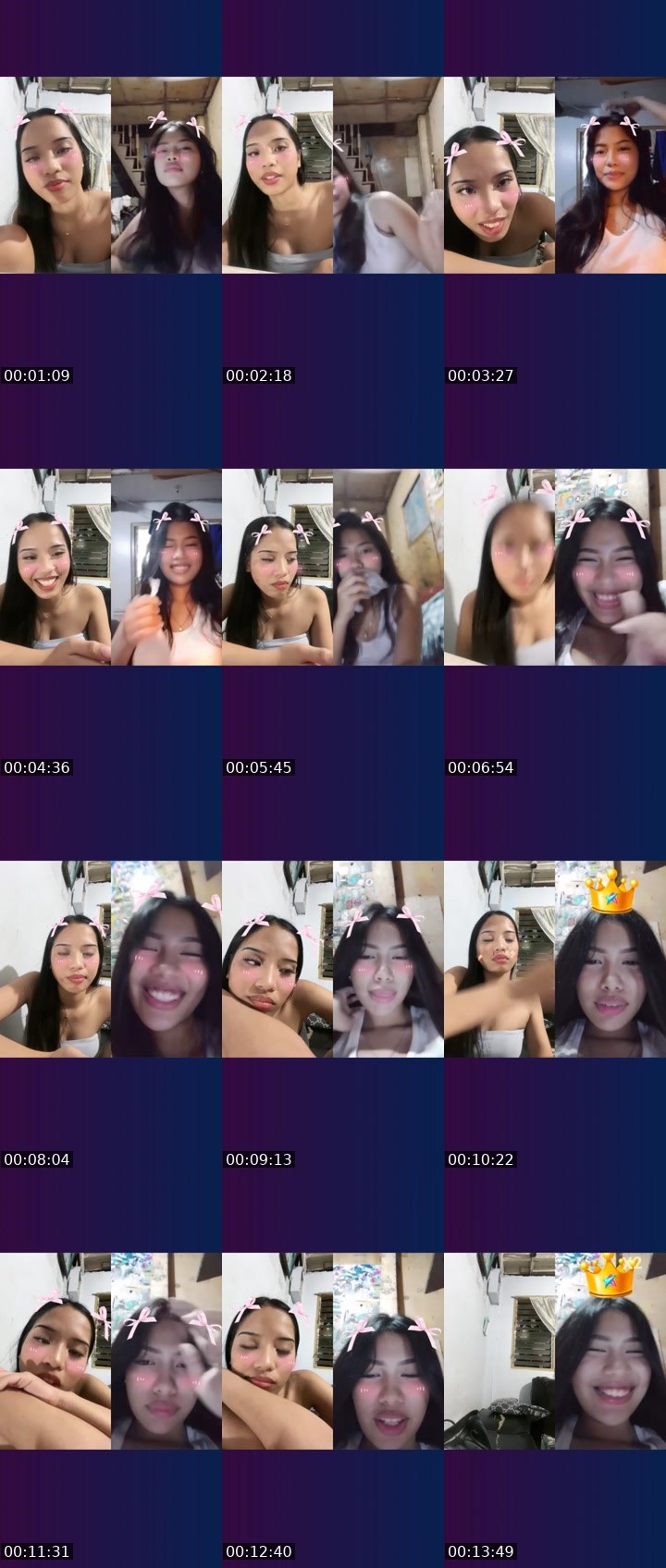Contact-sheet preview of ᴵᴬ💎Xandria🌷's Liveme recording