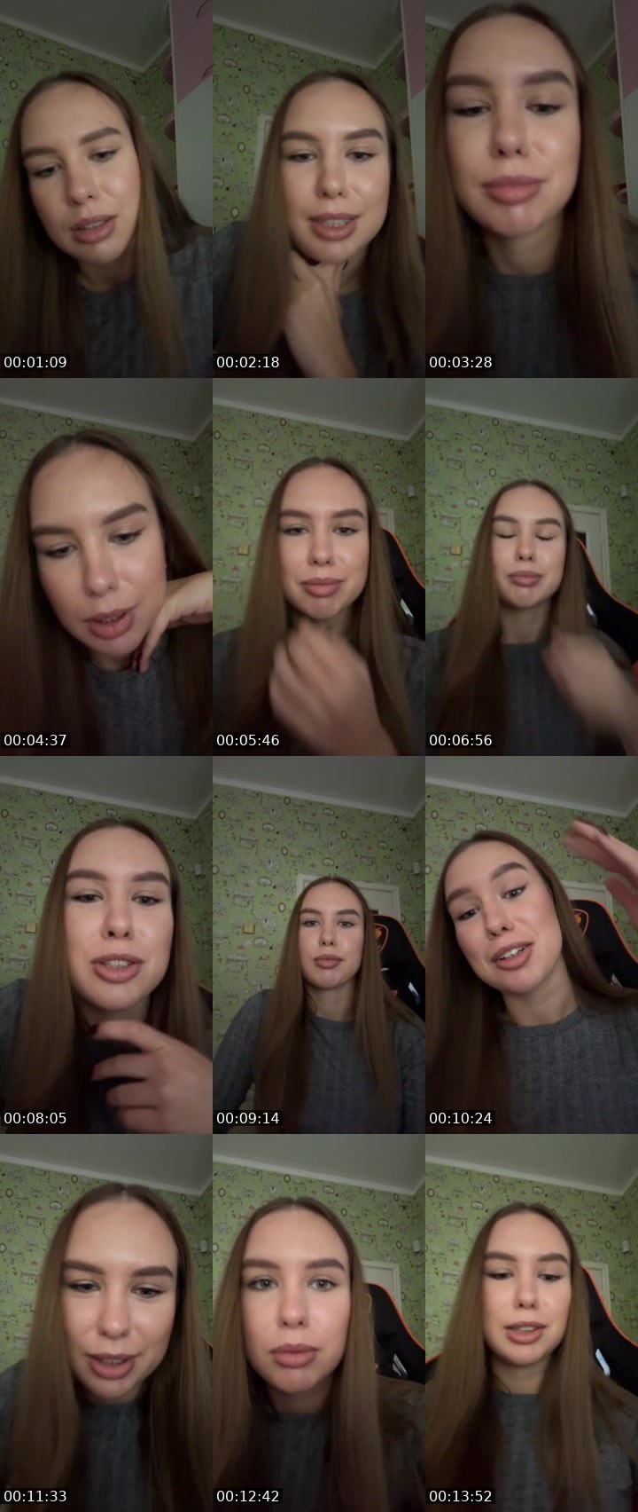 Contact-sheet preview of Vallleriia's Liveme recording