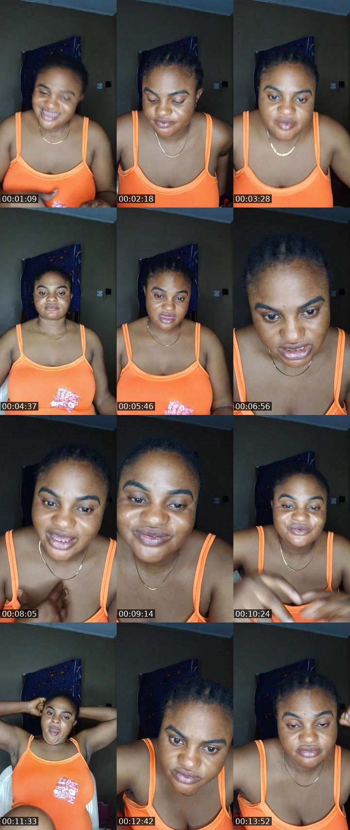 Contact-sheet preview of sharonsexy's Liveme recording