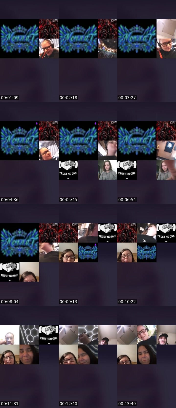 Contact-sheet preview of 🌹NR🌹🐯MommaT 420's Liveme recording