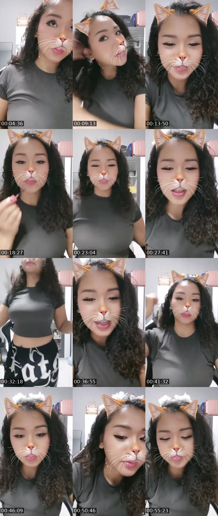 Contact-sheet preview of 〠MeiMei♡愛😻's Liveme recording