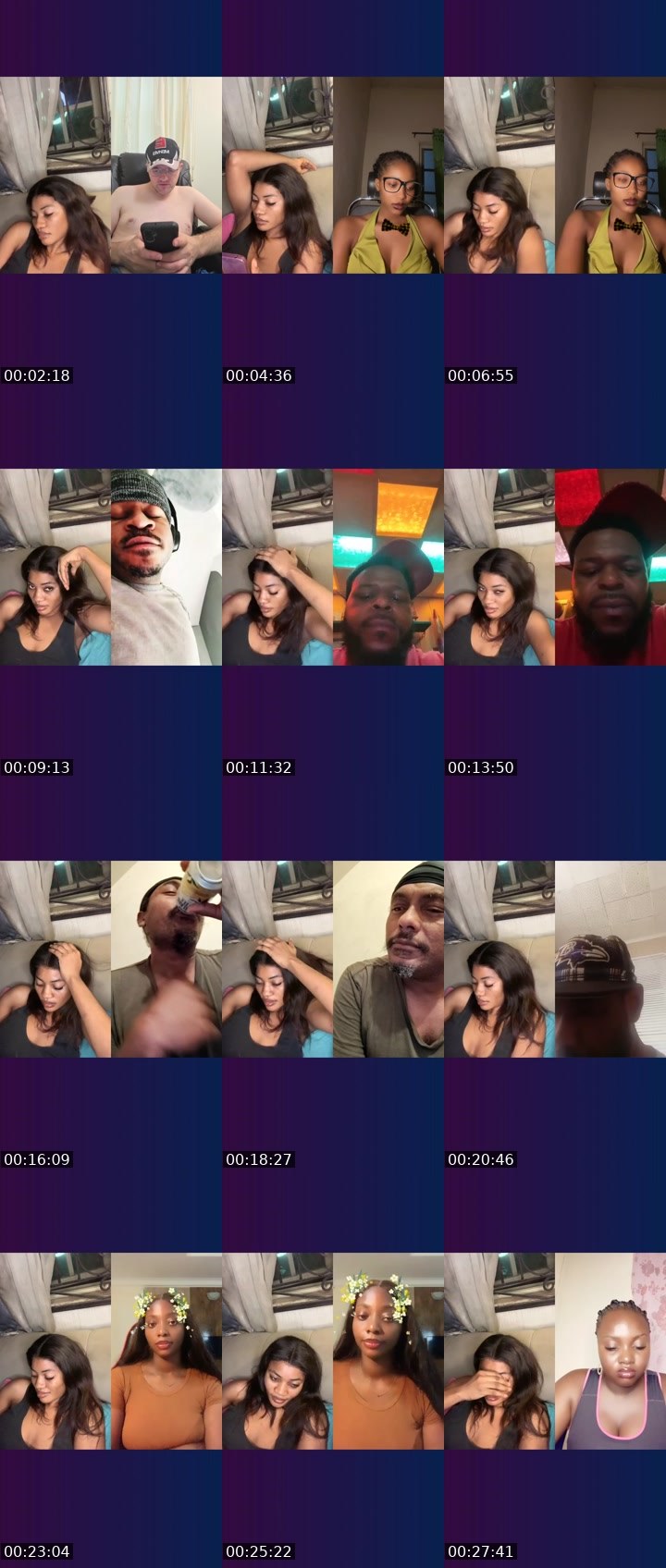 Contact-sheet preview of Ria$'s Liveme recording