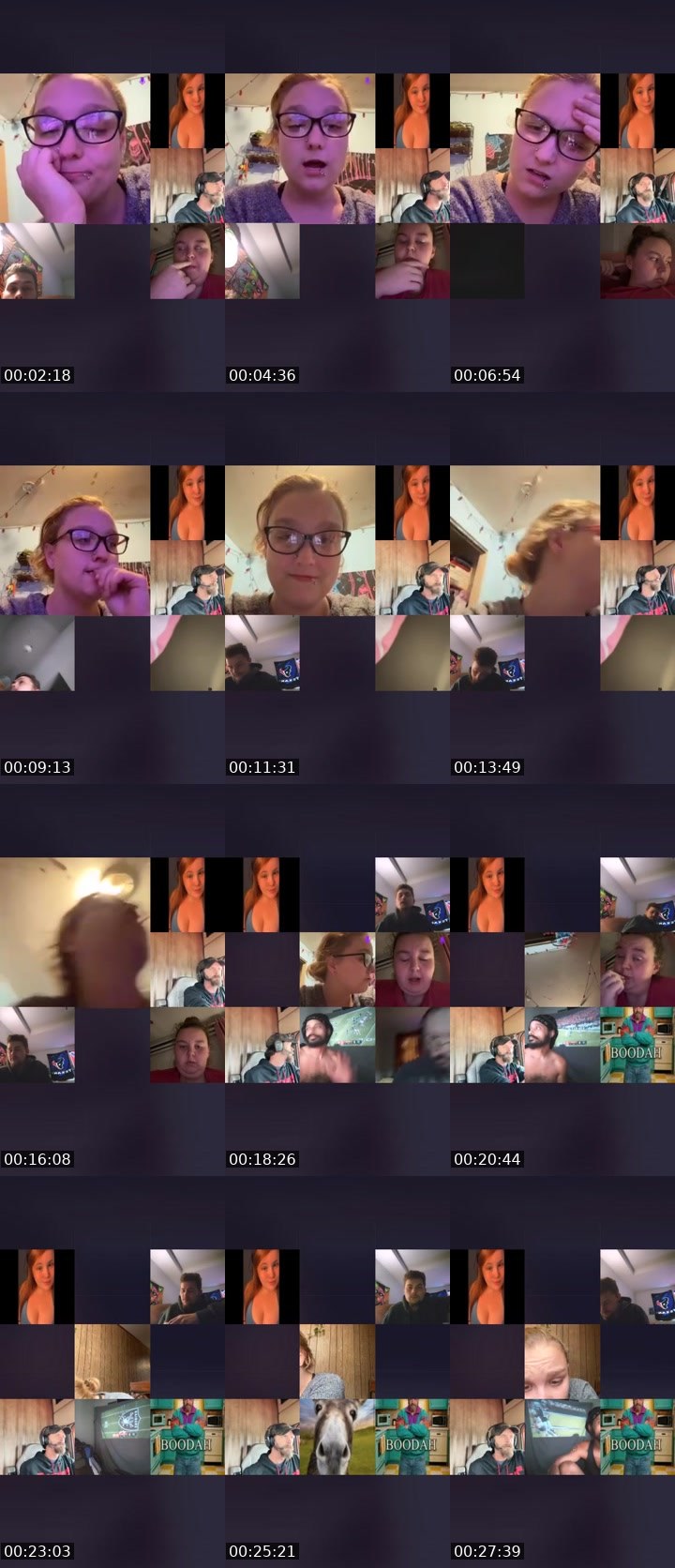Contact-sheet preview of SpicyNuggyFafo𖠞₄₂₀'s Liveme recording