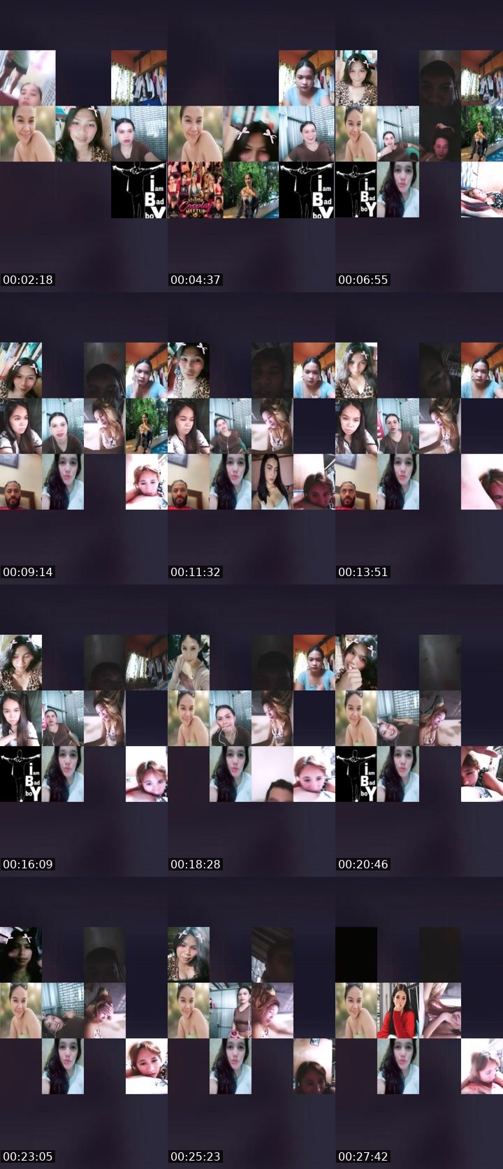 Contact-sheet preview of ☝️❤️XYREL's Liveme recording