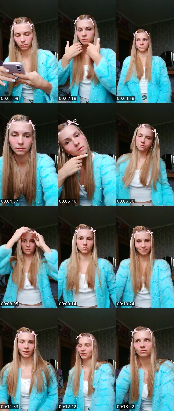 Contact-sheet preview of 🎀 Senorita 🎀's Liveme recording