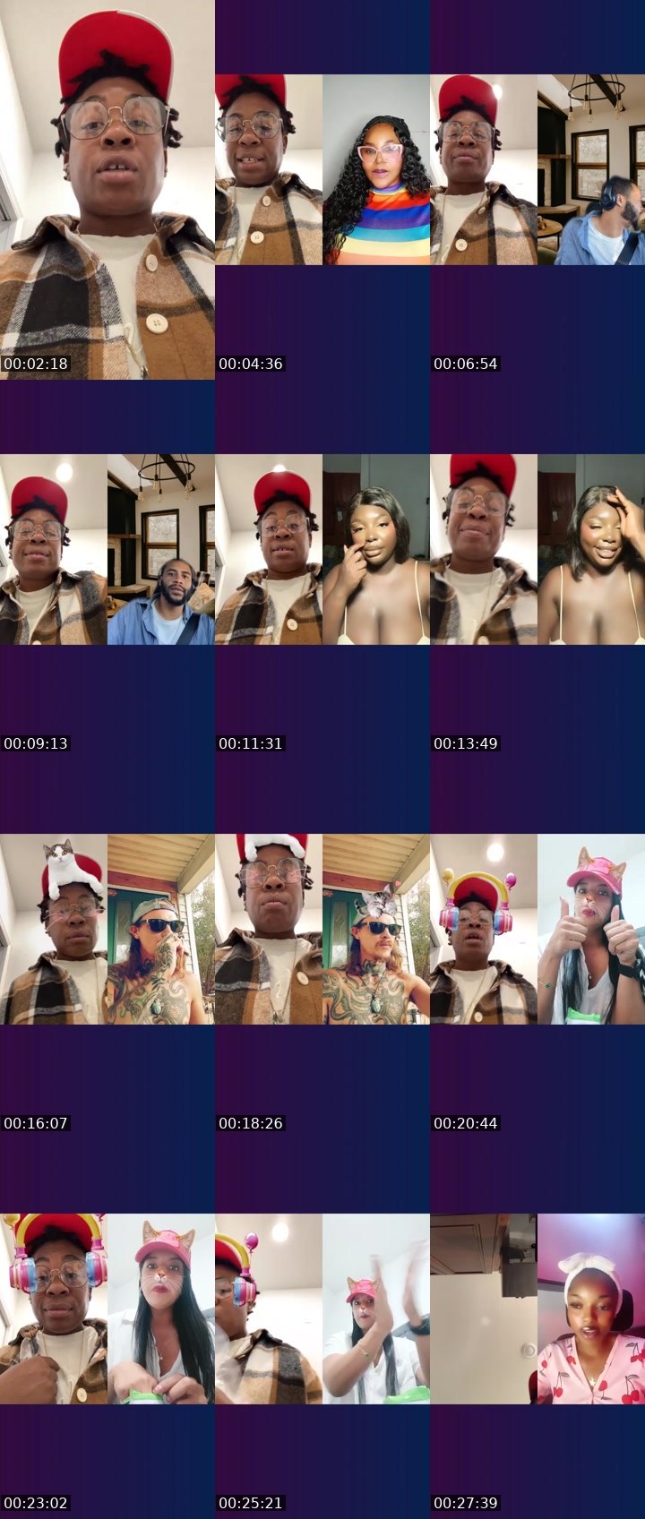 Contact-sheet preview of 🎭⃤ Ğřïp🦍îž〽️🌐's Liveme recording