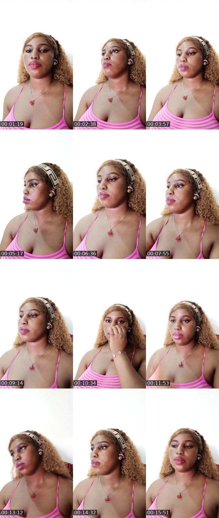 Contact-sheet preview of Caramel 🏦's Liveme recording