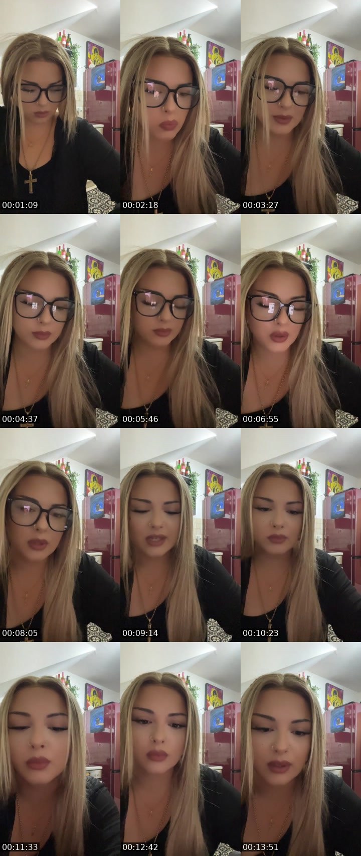 Contact-sheet preview of ღ TheHolyyMother ღ's Liveme recording