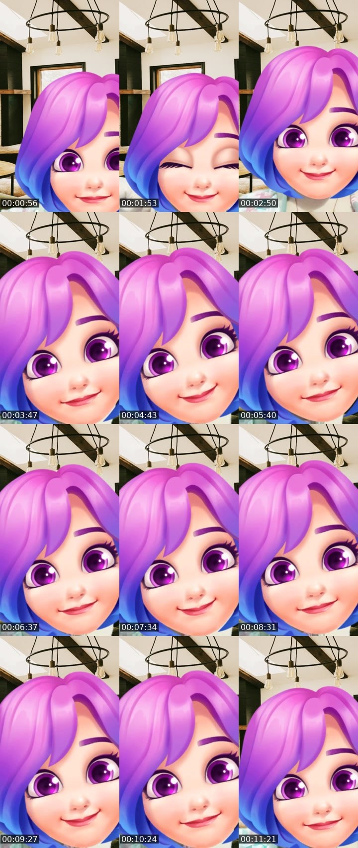 Contact-sheet preview of 🐺Nancy 💞's Liveme recording