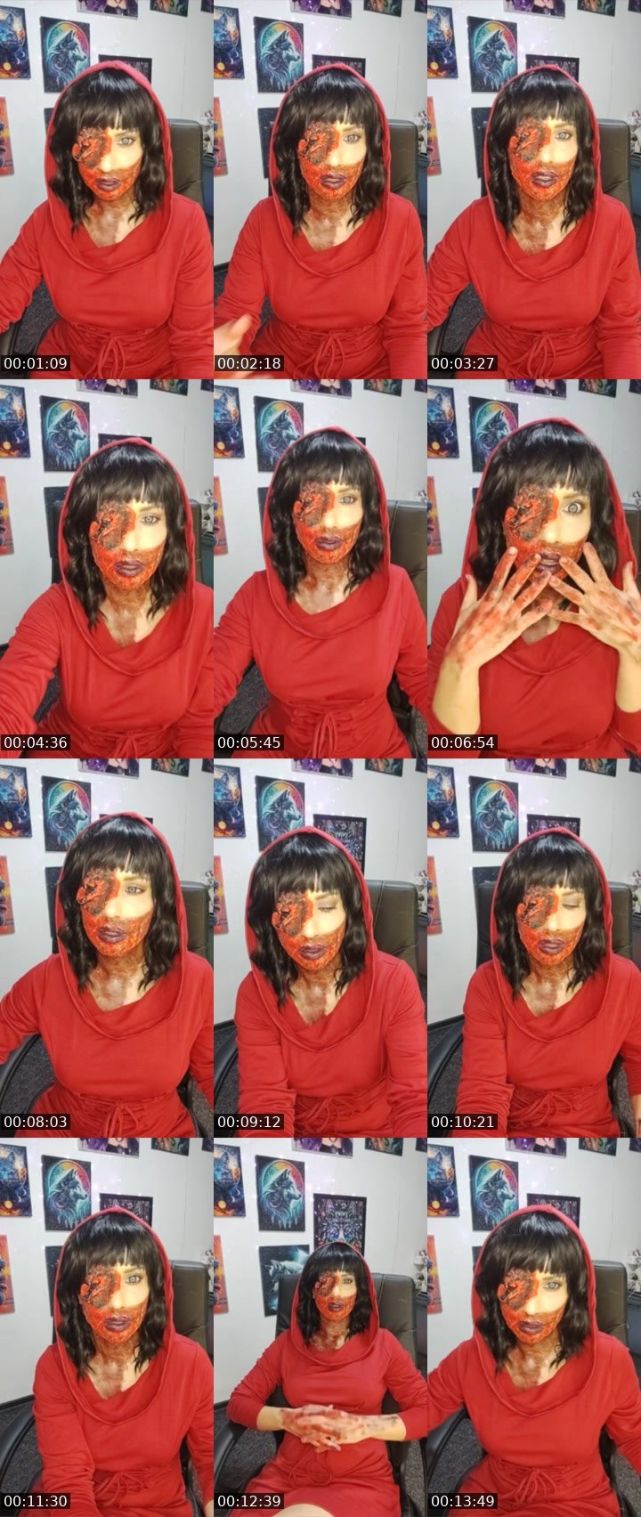 Contact-sheet preview of YULIIA FAKAS👼🪽's Liveme recording