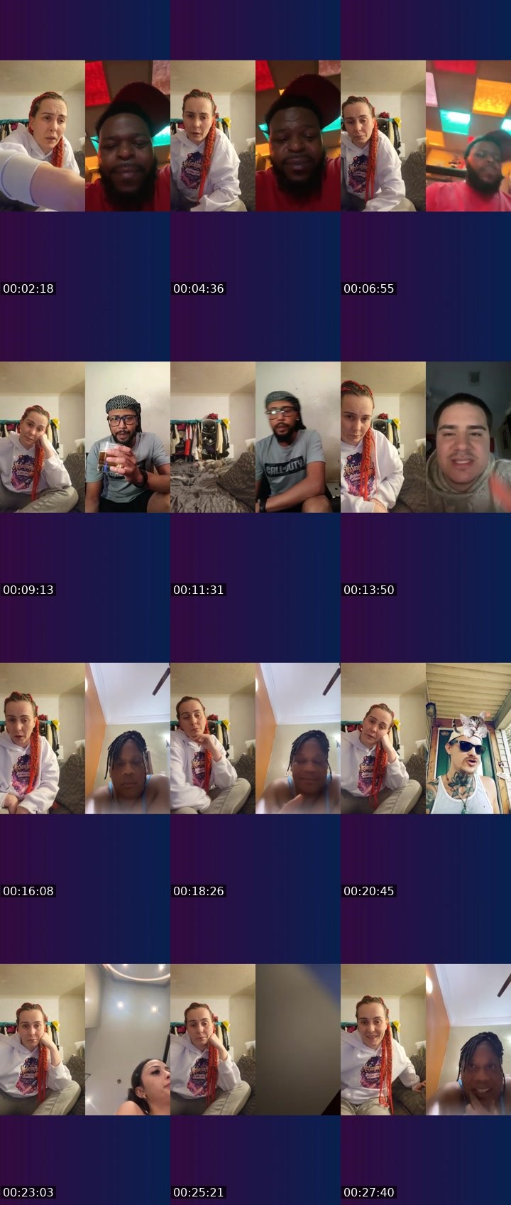 Contact-sheet preview of Iamsarahwildego's Liveme recording