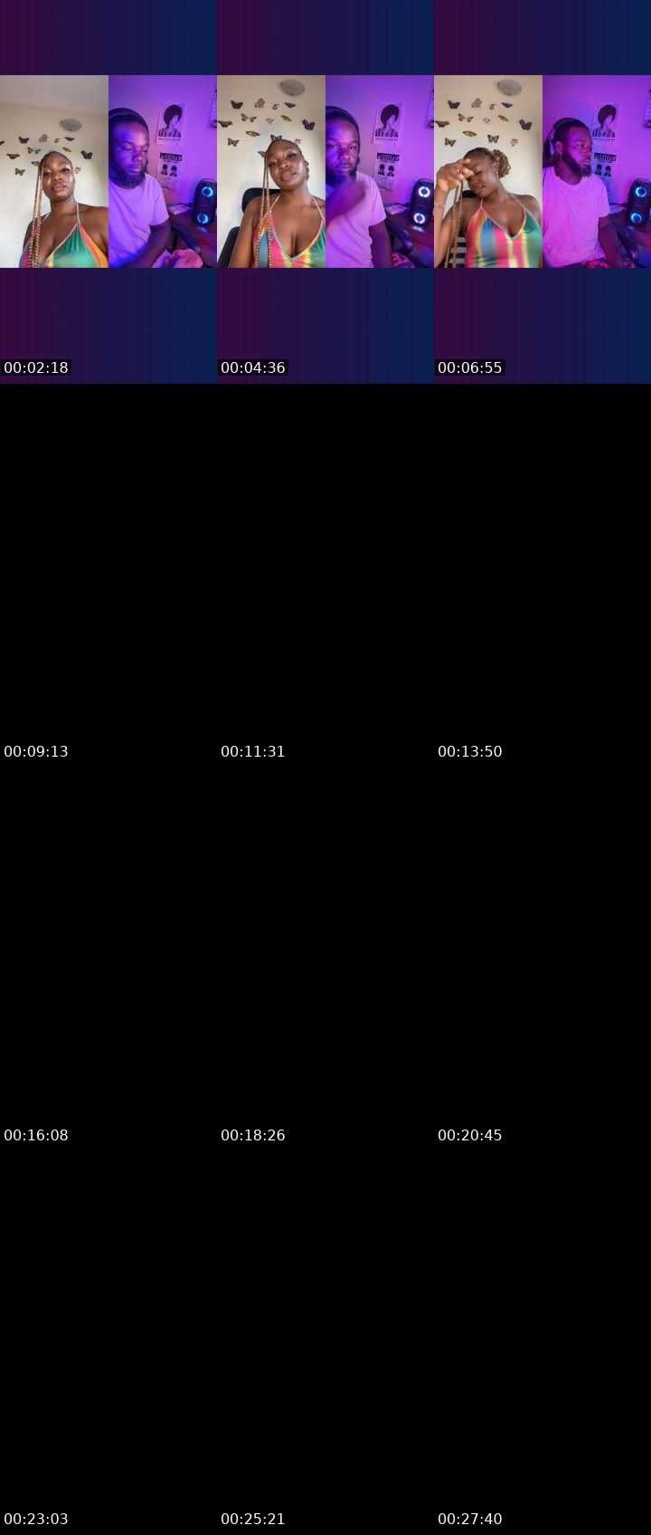 Contact-sheet preview of 12k 🎭NovaBliss⭐️'s Liveme recording