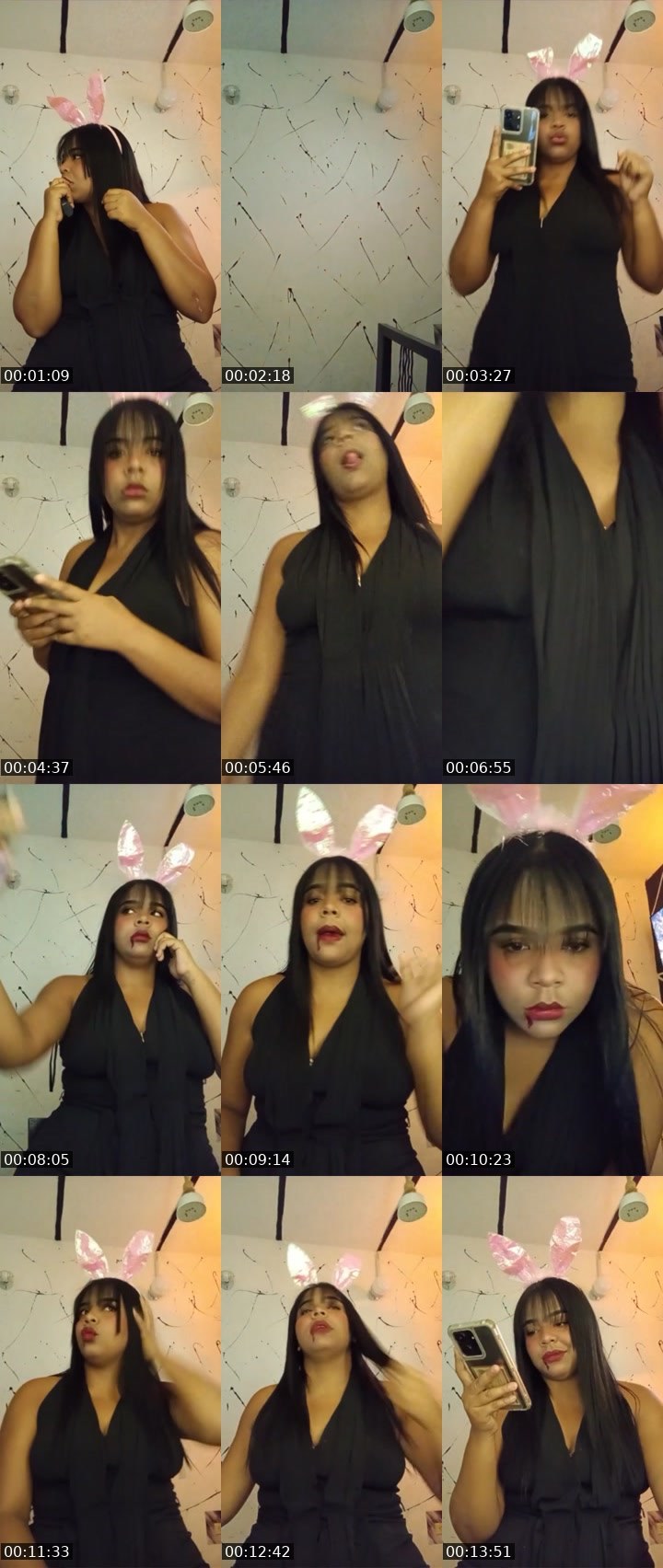 Contact-sheet preview of 👑⃤Aines 🐻's Liveme recording