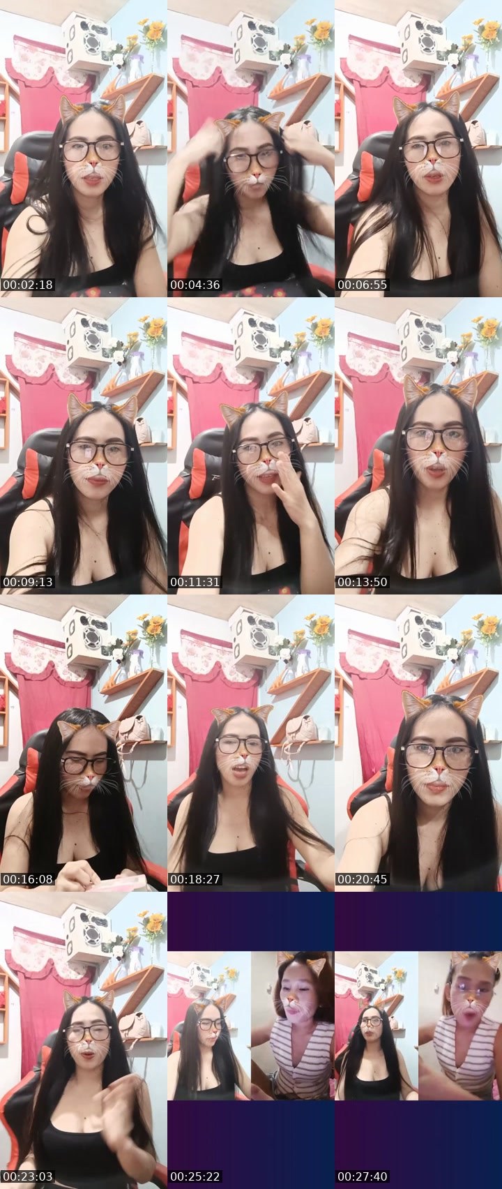 Contact-sheet preview of 💯XizaH🔥's Liveme recording