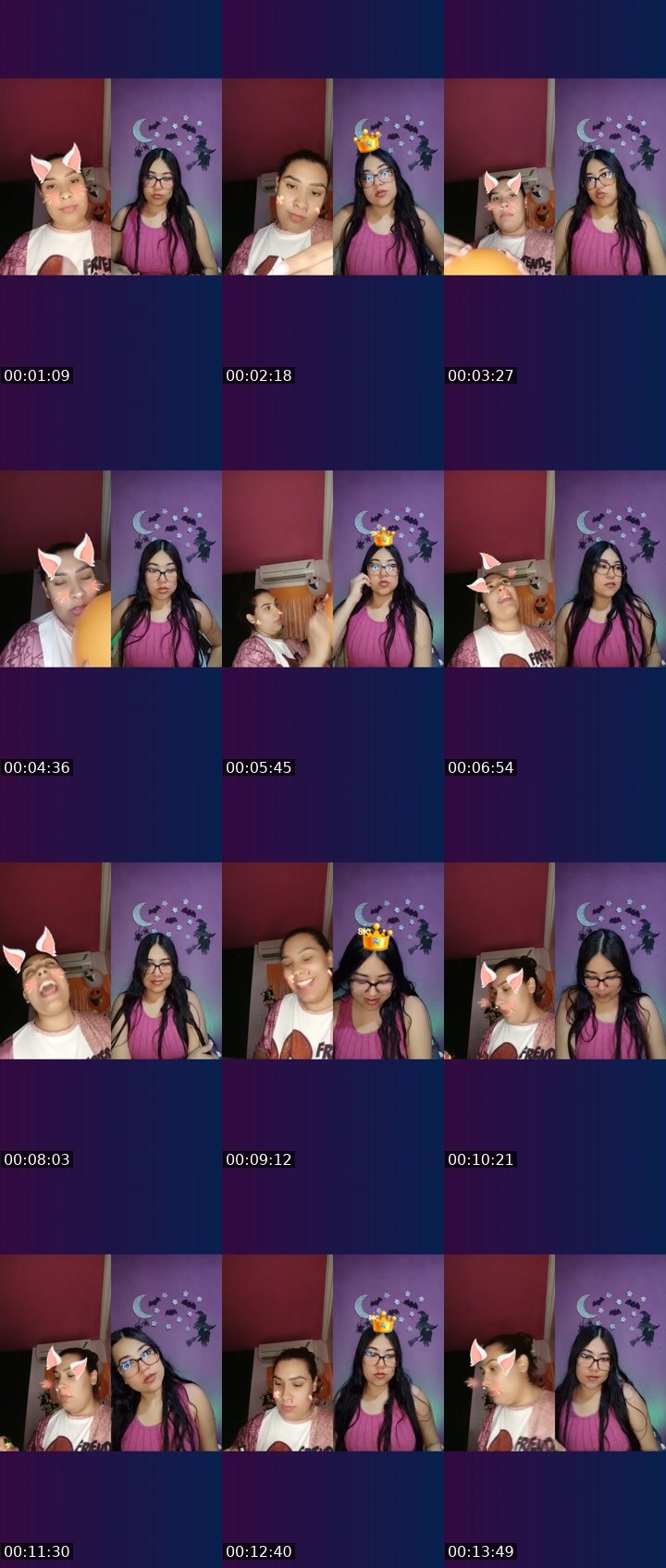 Contact-sheet preview of ojosdeluna's Liveme recording