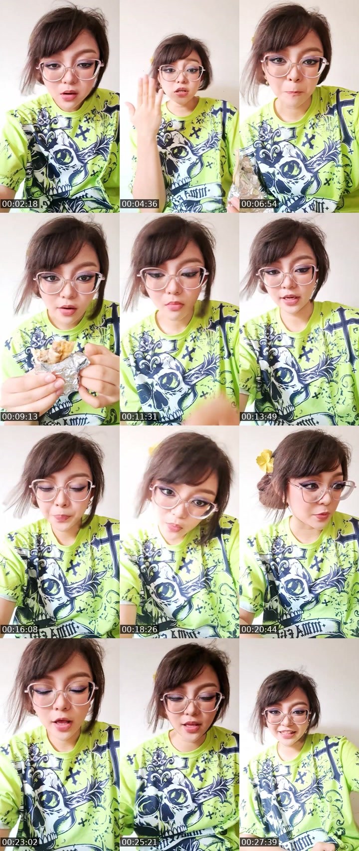 Contact-sheet preview of 👸charastelle 🔮's Liveme recording