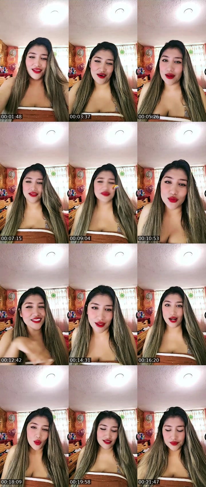 Contact-sheet preview of 🌐👻𝓓ulce🍒's Liveme recording