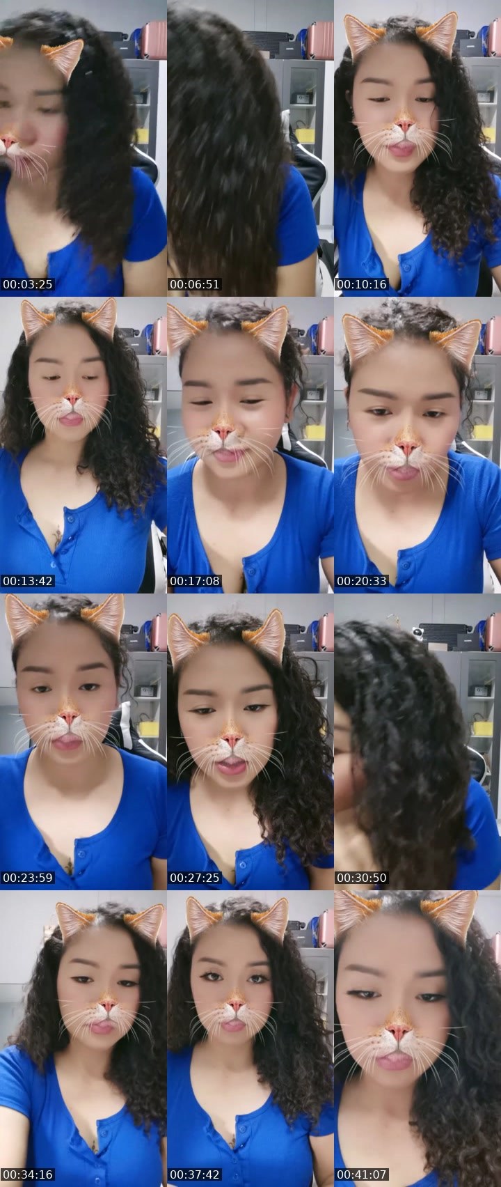 Contact-sheet preview of ♡MeiMeiメイメイ愛's Liveme recording