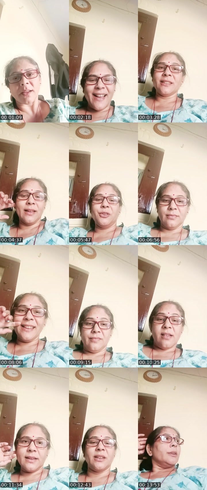 Contact-sheet preview of Neema Sharma's Liveme recording