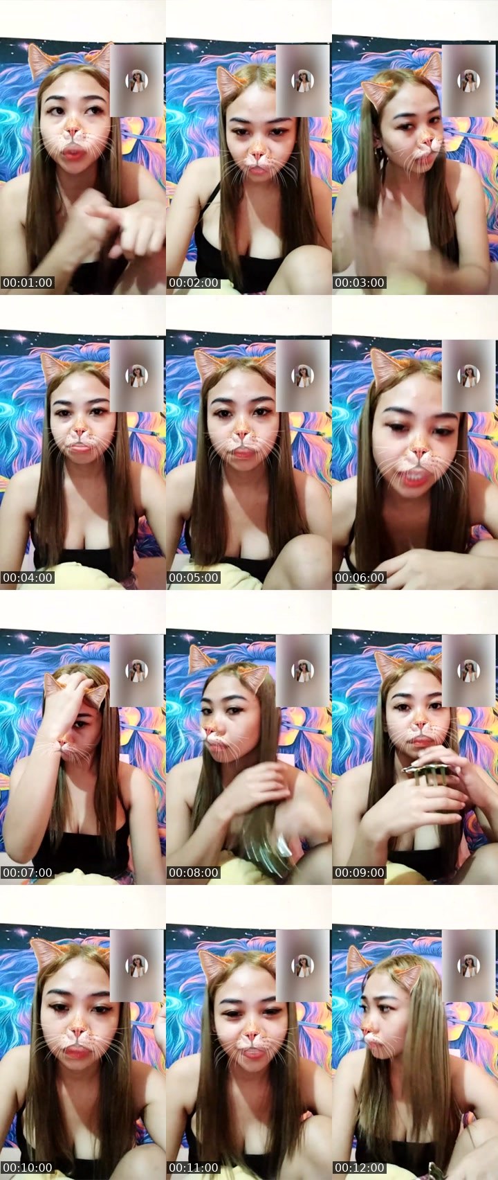 Contact-sheet preview of TA⃟🪽 cHu👼's Liveme recording