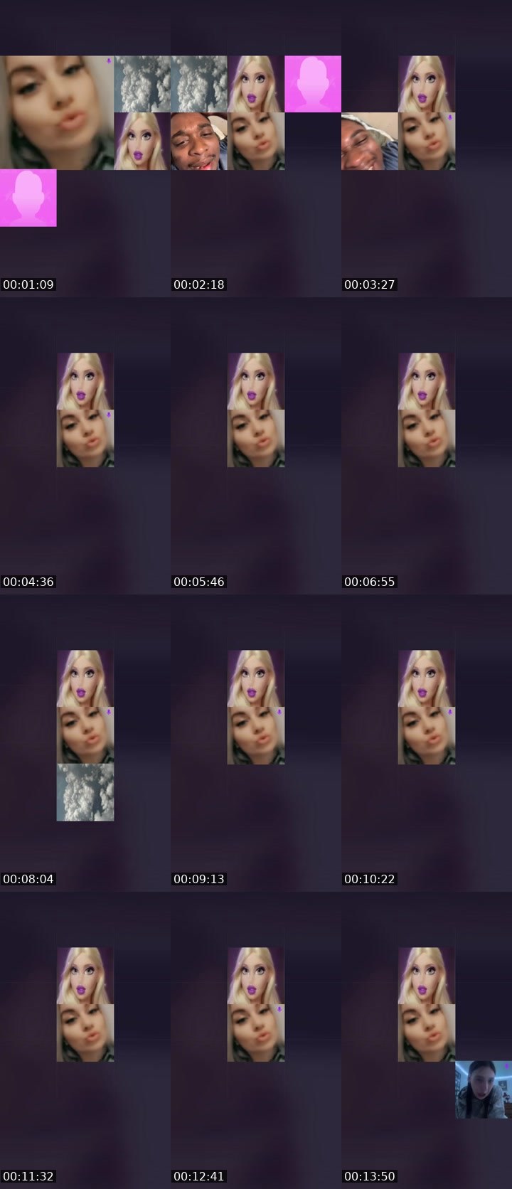 Contact-sheet preview of 💋ItsYoMaMa💋's Liveme recording