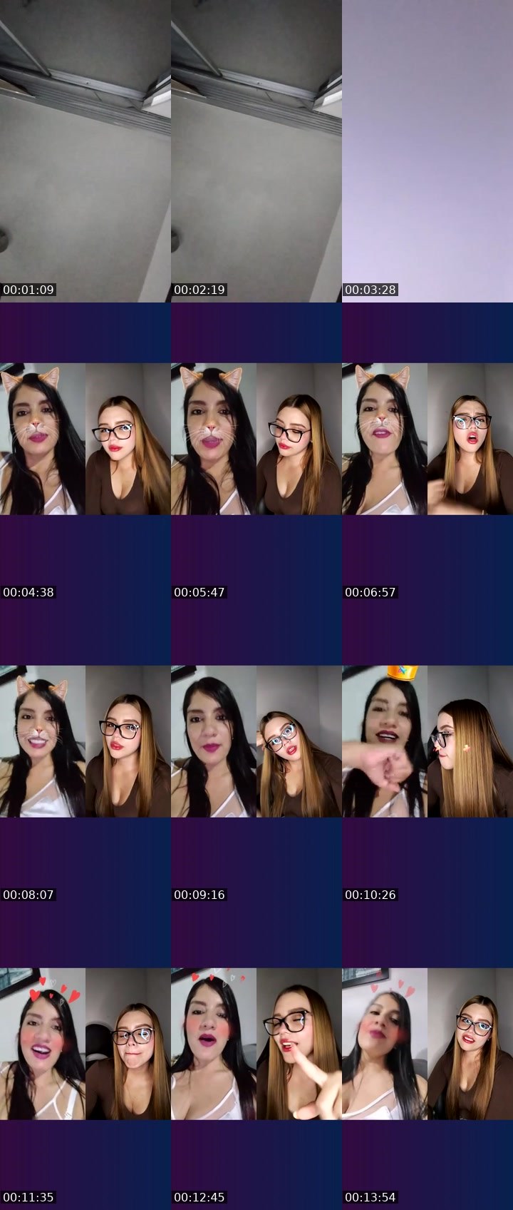 Contact-sheet preview of 💎Vivi☘️🚜's Liveme recording