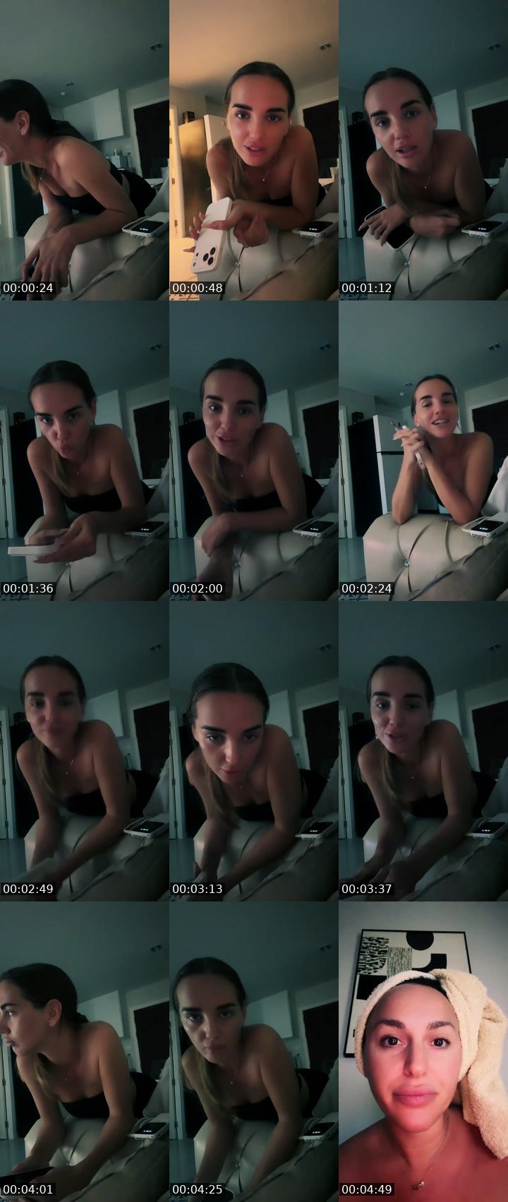 Contact-sheet preview of Miss Nino's Liveme recording