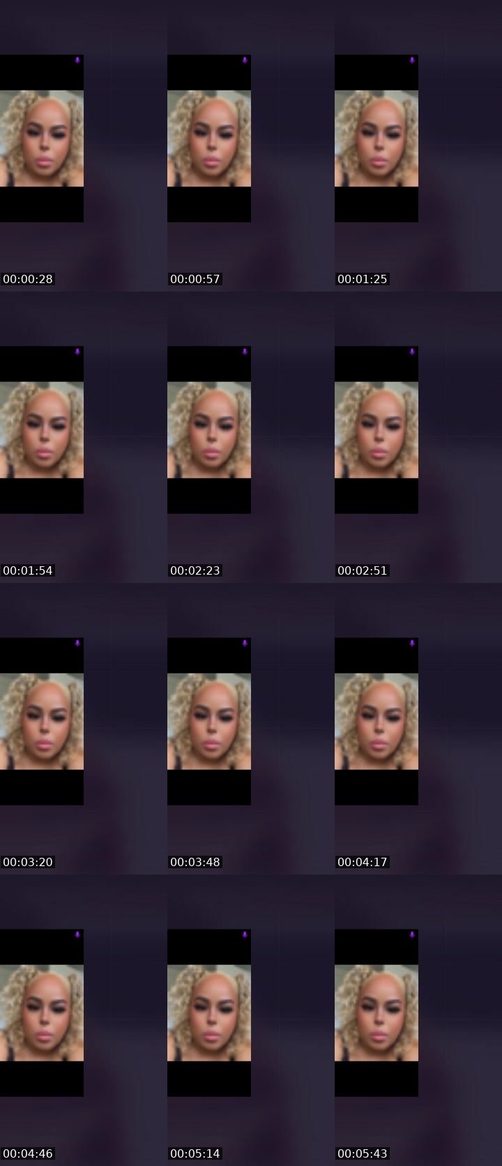 Contact-sheet preview of Ladyhotcakes 💜's Liveme recording