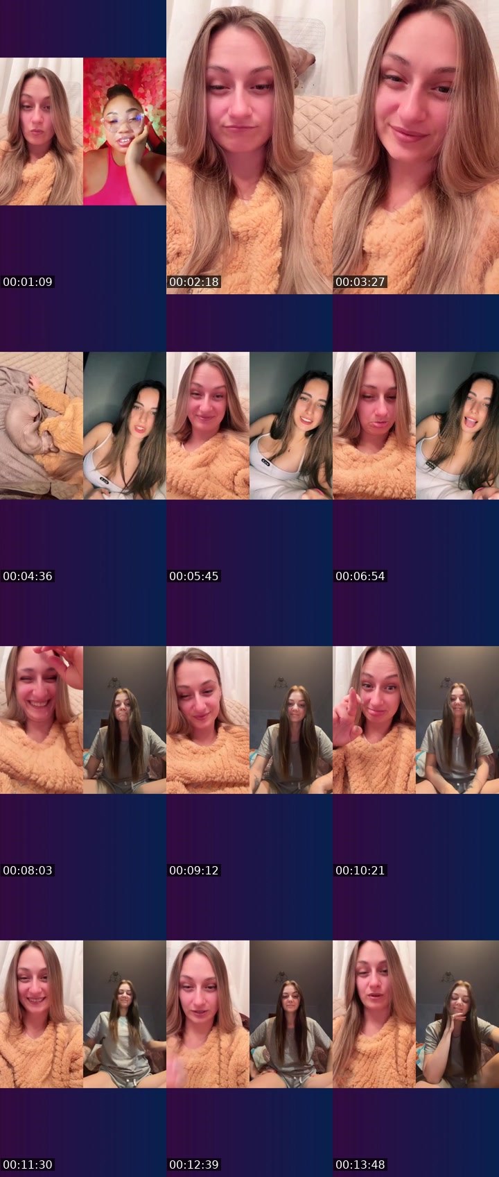 Contact-sheet preview of 𝓟𝓲𝓴𝓪 ༺♡༻'s Liveme recording