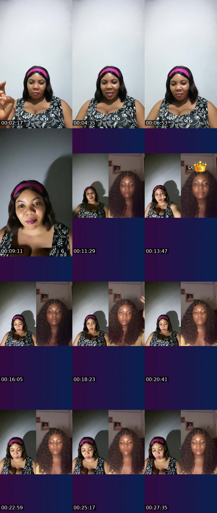 Contact-sheet preview of 🅰️my Lilly🍭🩷🌹's Liveme recording