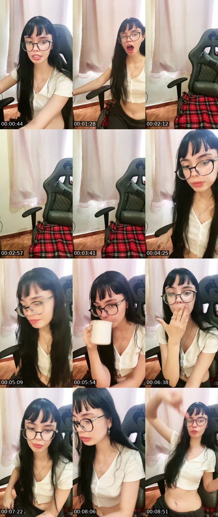 Contact-sheet preview of Whiteflower 💮🪷's Liveme recording