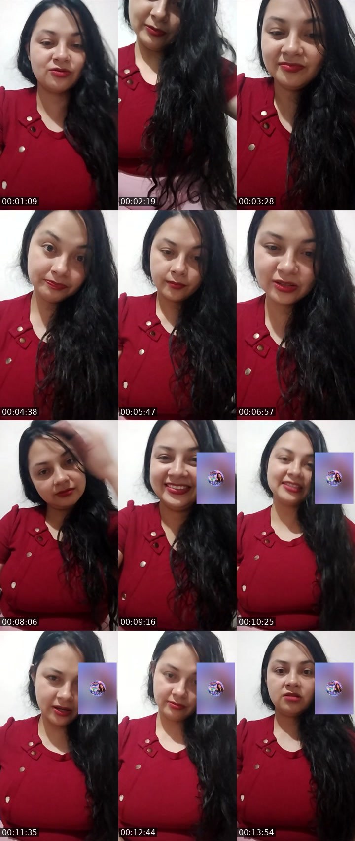 Contact-sheet preview of 🌈🧁🌮Andrea's Liveme recording