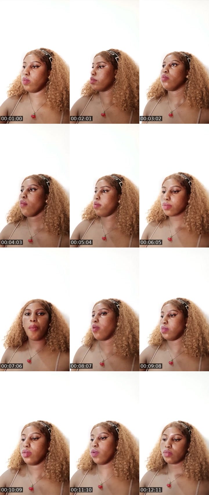 Contact-sheet preview of Caramel 🏦's Liveme recording