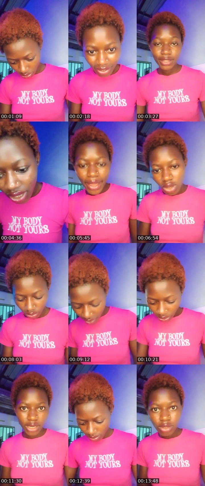 Contact-sheet preview of bhagyamelish🎯's Liveme recording