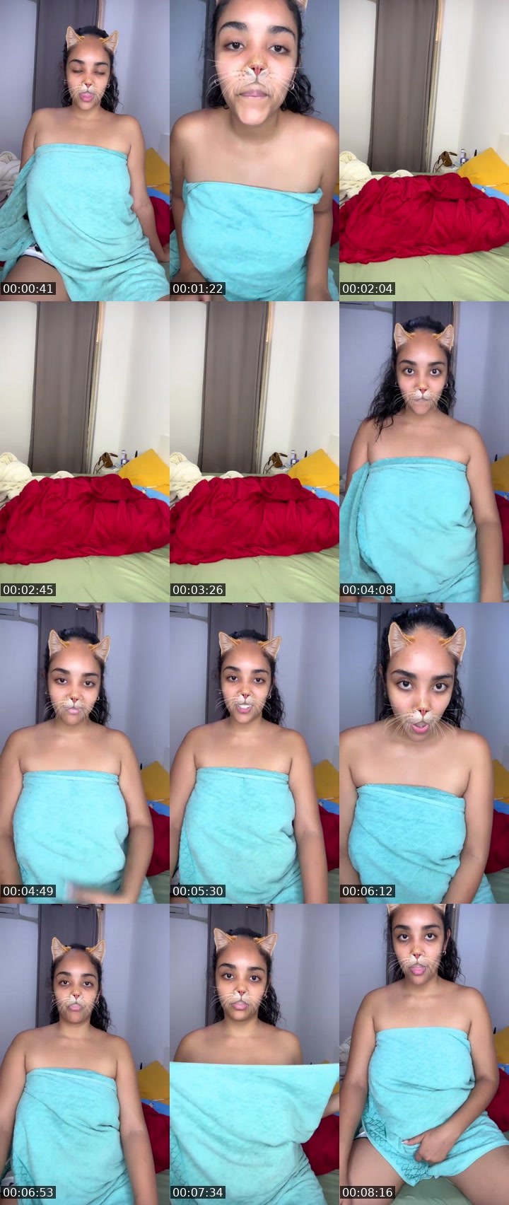 Contact-sheet preview of Yassmin09's Liveme recording